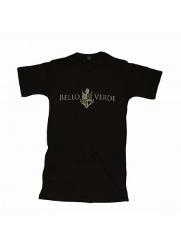 Bello Verde White on Black V-Neck
