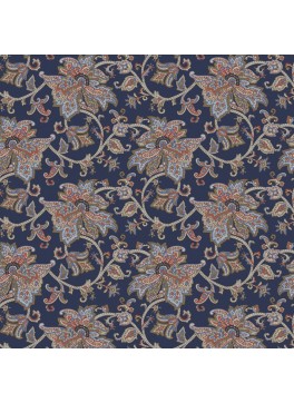 Navy Floral Paisley (GLD360181)
